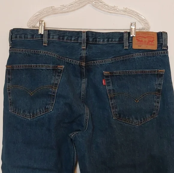 Levi's 550 Men's Tapered Leg Blue Jeans Size 44x30 44W 30L - Picture 7 of 11